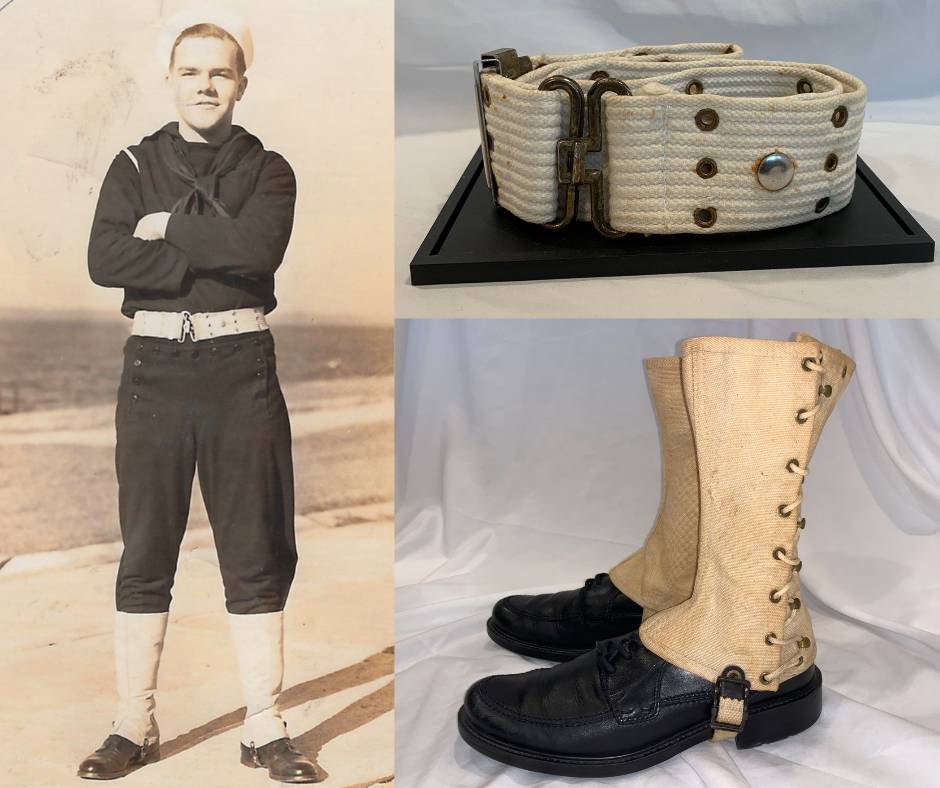 US Navy Leggings and belt 1937