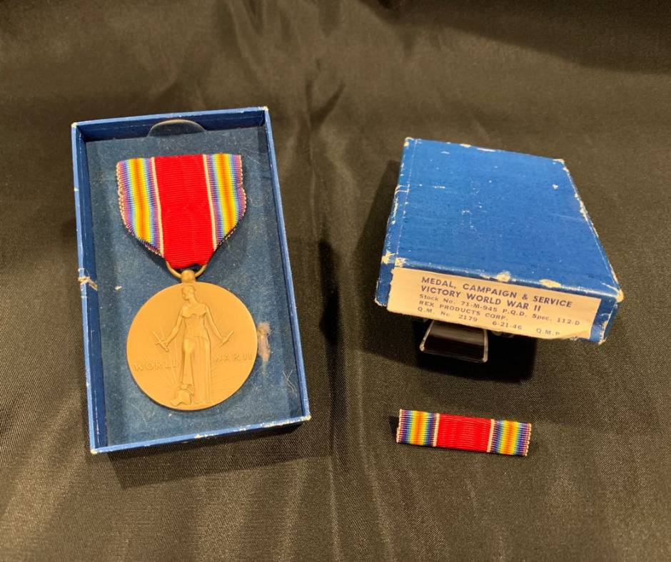 USS Arizona Robert Kline WW2 Victory Medal