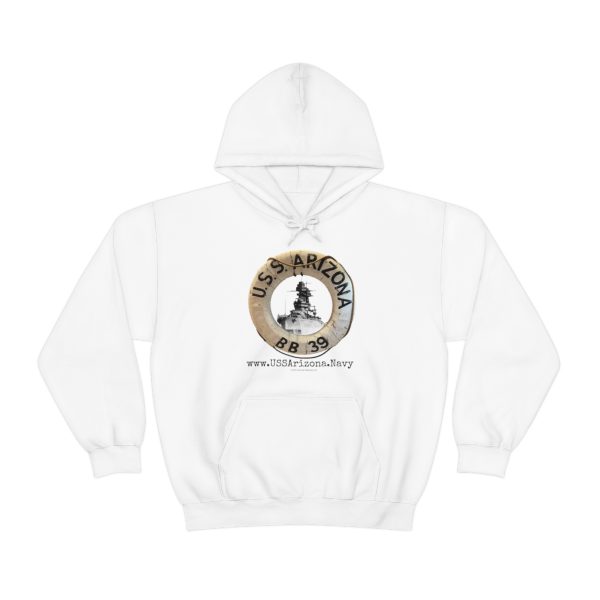 U.S.S. Arizona Life Ring Unisex Heavy Blend™ Hooded Sweatshirt