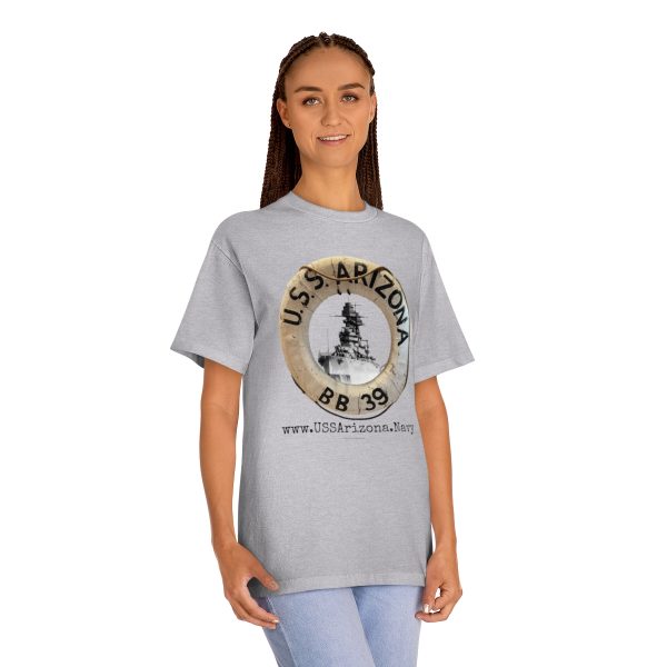 U.S.S. Arizona Life Ring w/back - Unisex Classic Tee - Image 11