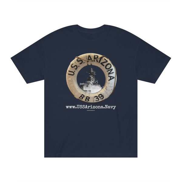 U.S.S. Arizona Life Ring w/back - Unisex Classic Tee - Image 17