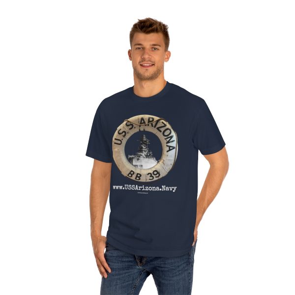 U.S.S. Arizona Life Ring w/back - Unisex Classic Tee - Image 20