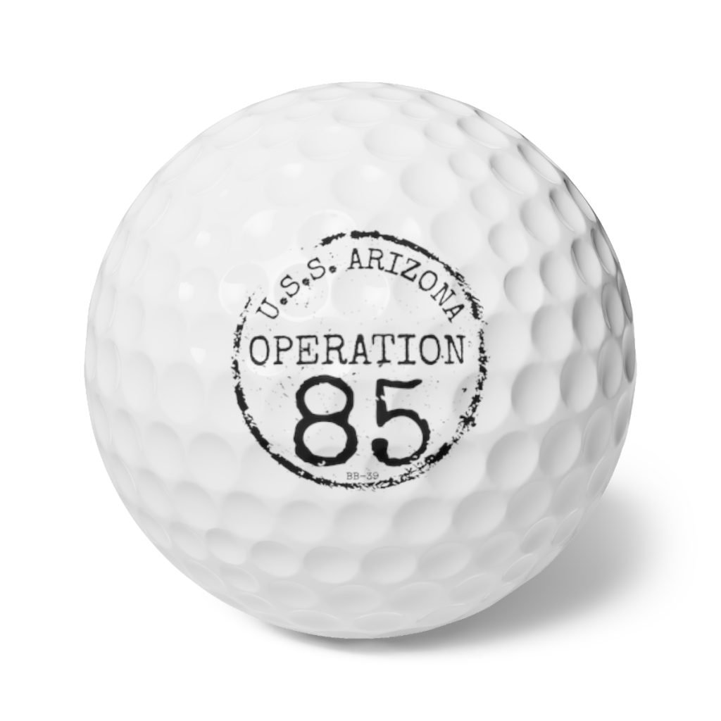 "Operation 85" Golf Balls, 6pc Set