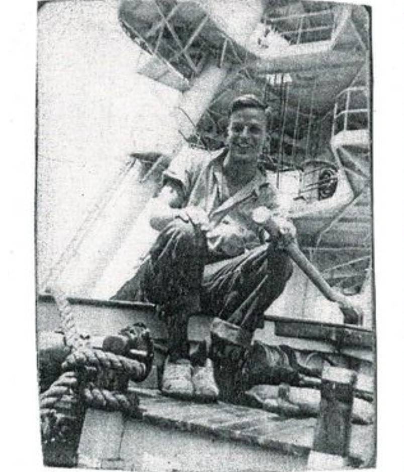 Elmer aboard the USS Arizona