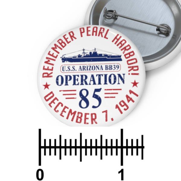 remember pearl harbor pin 1.25"