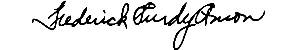 Frederick Purdy Amon USS Arizona Signature