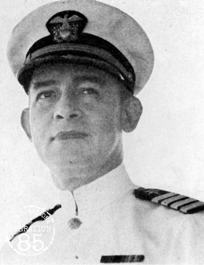 Franklin Van Valkenburgh Captain USS Arizona