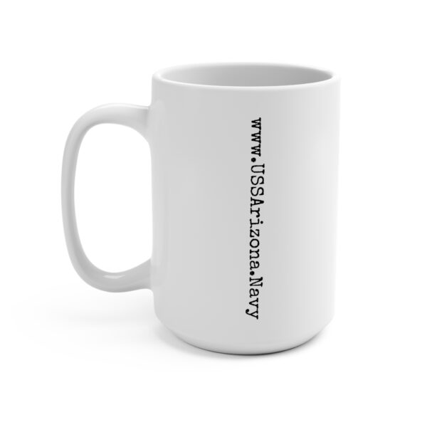 Pearl Harbor USS Arizona BB-39 White Ceramic Classic Mug 15oz - Image 3