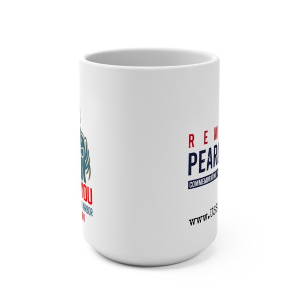 Remember Pearl Harbor and Uncle Sam White Ceramic Classic Mug 15oz - Image 2