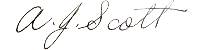 AJ Scott signature