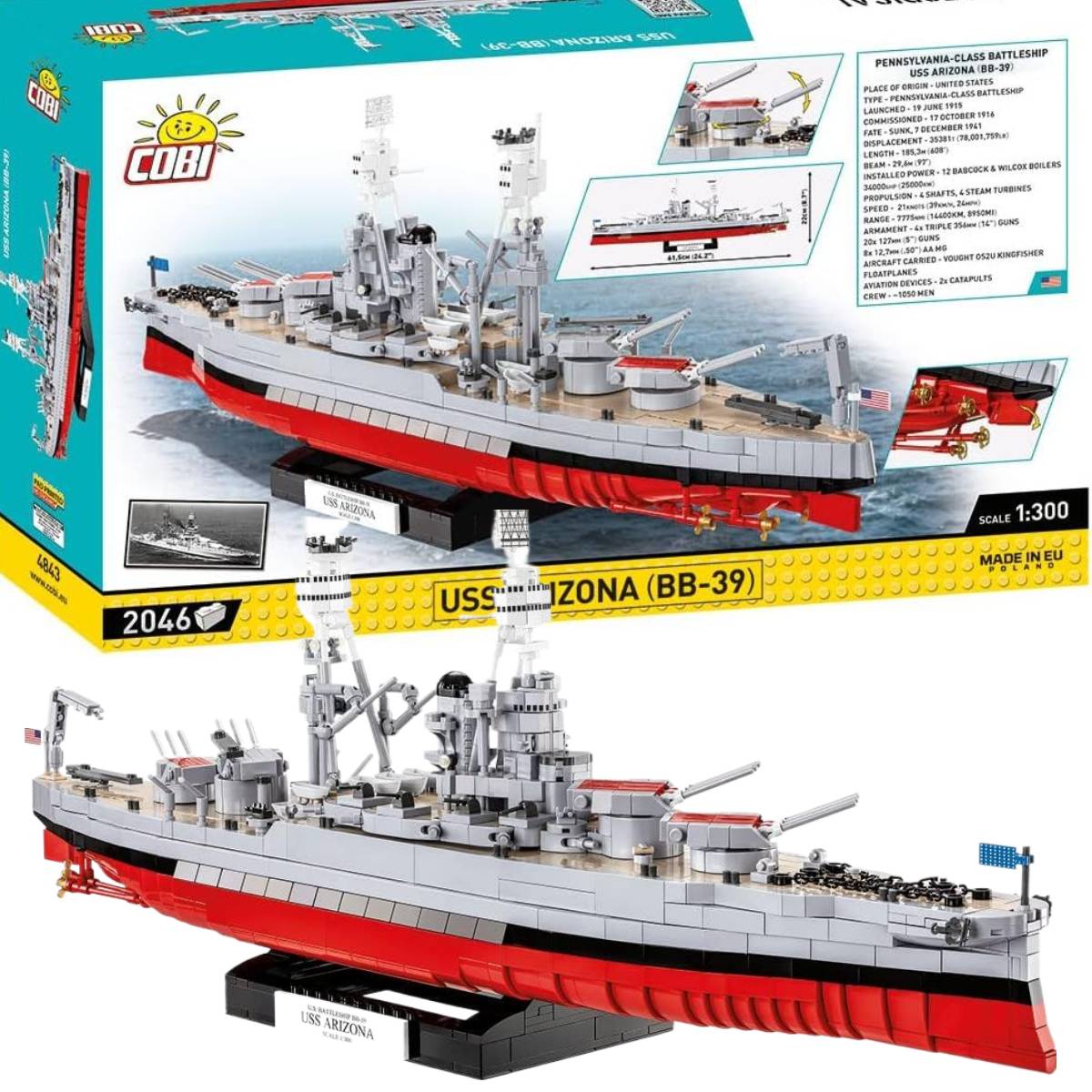 USS Arizona Lego Cobi Set