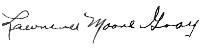 Lawrence Moore Gray signature USS Arizona