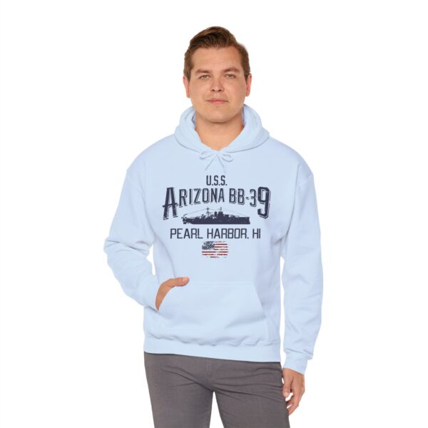 USS Arizona Pearl Harbor Hoodie - Comfy Casual, Military Tribute, Gift for Veterans, Maritime History, Unisex Sweatshirt - Image 24