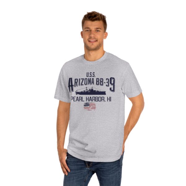 USS Arizona BB-39 Ship tee w/ Pearl Harbor, Hi - Image 13