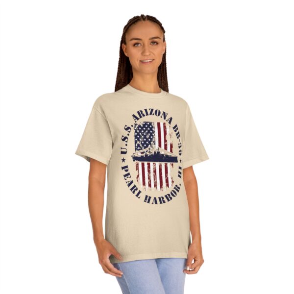 USS Arizona BB-39 American Flag Oval Design w/ Pearl Harbor, Hi - Image 19