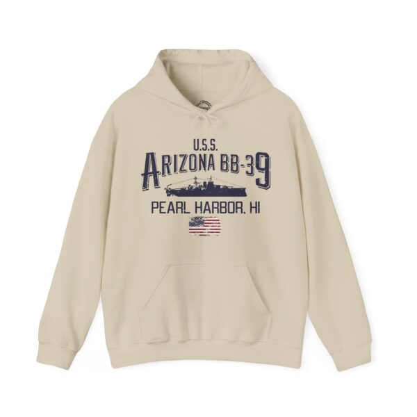 USS Arizona Pearl Harbor Hoodie - Comfy Casual, Military Tribute, Gift for Veterans, Maritime History, Unisex Sweatshirt - Image 10