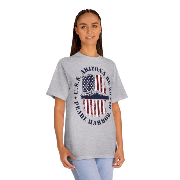 USS Arizona BB-39 American Flag Oval Design w/ Pearl Harbor, Hi - Image 13