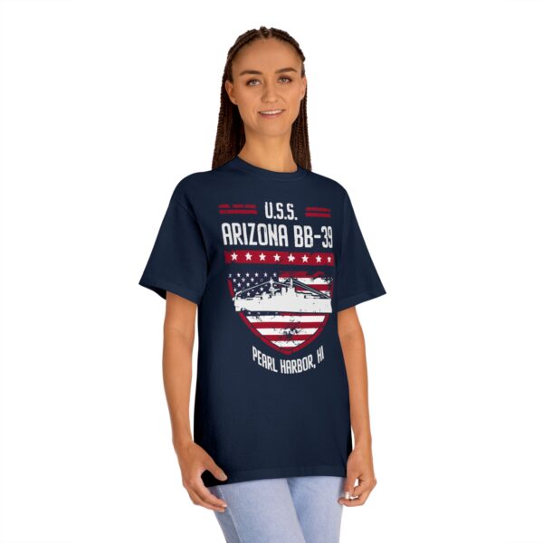 U.S.S. Arizona BB-39 Patriotic Shield Tee – Pearl Harbor, HI - Image 11