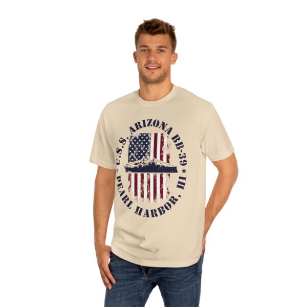 USS Arizona BB-39 American Flag Oval Design w/ Pearl Harbor, Hi - Image 20