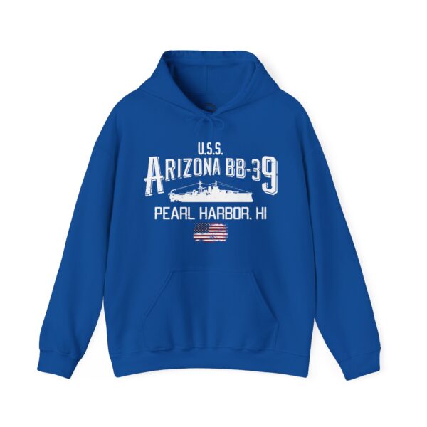 USS Arizona Pearl Harbor Hoodie - Comfy Casual, Military Tribute, Gift for Veterans, Maritime History, Unisex Sweatshirt - Image 30