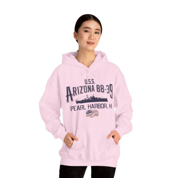 USS Arizona Pearl Harbor Hoodie - Comfy Casual, Military Tribute, Gift for Veterans, Maritime History, Unisex Sweatshirt - Image 42