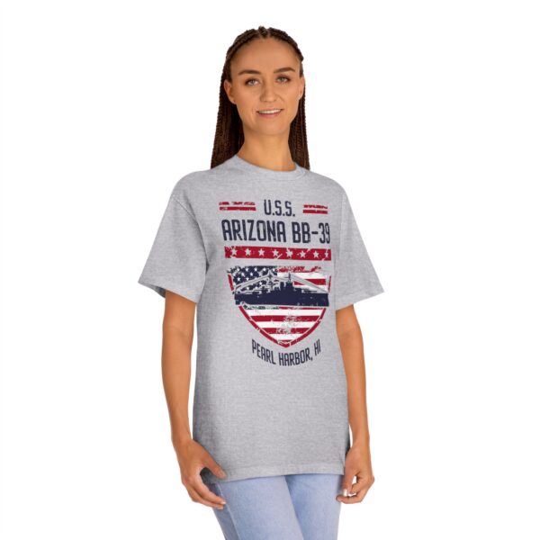U.S.S. Arizona BB-39 Patriotic Shield Tee – Pearl Harbor, HI - Image 8