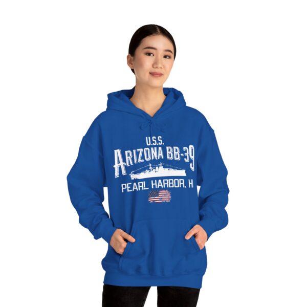 USS Arizona Pearl Harbor Hoodie - Comfy Casual, Military Tribute, Gift for Veterans, Maritime History, Unisex Sweatshirt - Image 33
