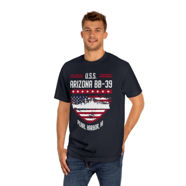 U.S.S. Arizona BB-39 Patriotic Shield Tee – Pearl Harbor, HI - Image 15