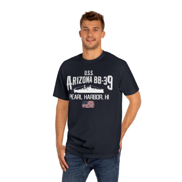 USS Arizona BB-39 Ship tee w/ Pearl Harbor, Hi - Image 17