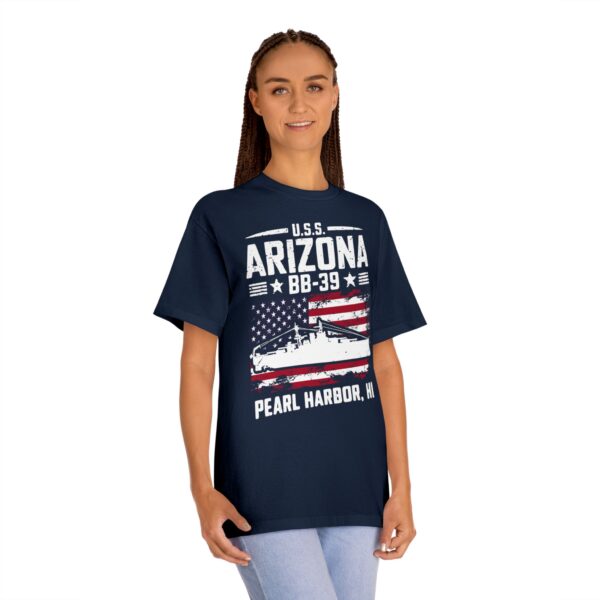 USS Arizona BB-39 Patriotic Flag Tee – Pearl Harbor, HI - Image 14