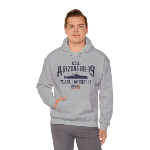 USS Arizona Pearl Harbor Hoodie - Comfy Casual, Military Tribute, Gift for Veterans, Maritime History, Unisex Sweatshirt - Image 19