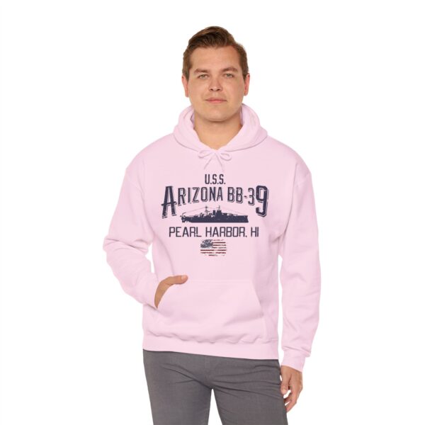 USS Arizona Pearl Harbor Hoodie - Comfy Casual, Military Tribute, Gift for Veterans, Maritime History, Unisex Sweatshirt - Image 43