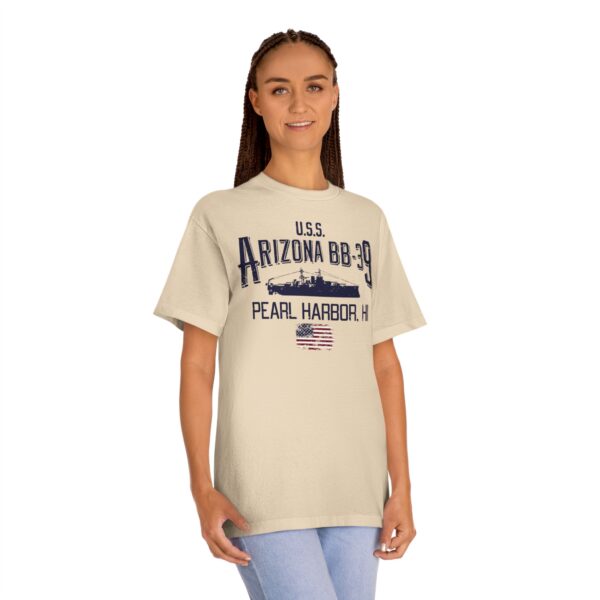 USS Arizona BB-39 Ship tee w/ Pearl Harbor, Hi - Image 20