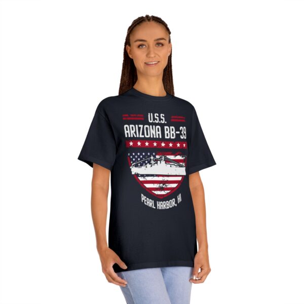 U.S.S. Arizona BB-39 Patriotic Shield Tee – Pearl Harbor, HI - Image 14