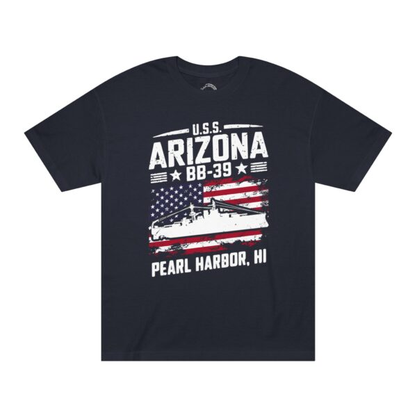 USS Arizona BB-39 Patriotic Flag Tee – Pearl Harbor, HI - Image 6