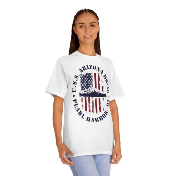 USS Arizona BB-39 American Flag Oval Design w/ Pearl Harbor, Hi - Image 17