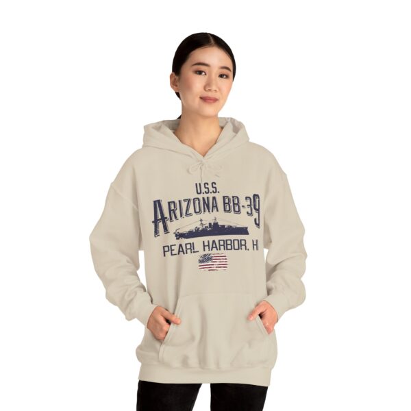 USS Arizona Pearl Harbor Hoodie - Comfy Casual, Military Tribute, Gift for Veterans, Maritime History, Unisex Sweatshirt - Image 13