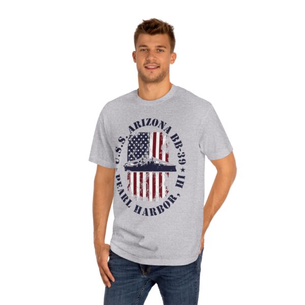 USS Arizona BB-39 American Flag Oval Design w/ Pearl Harbor, Hi - Image 14