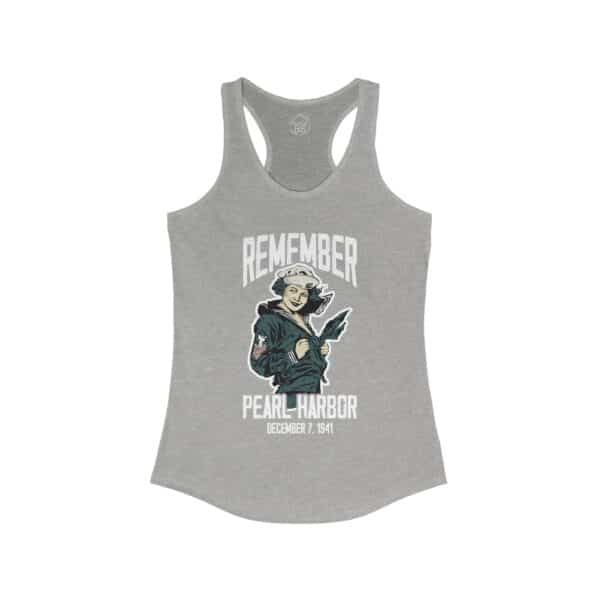 Remember Pearl Harbor Women's Racerback Tank Top - Image 7