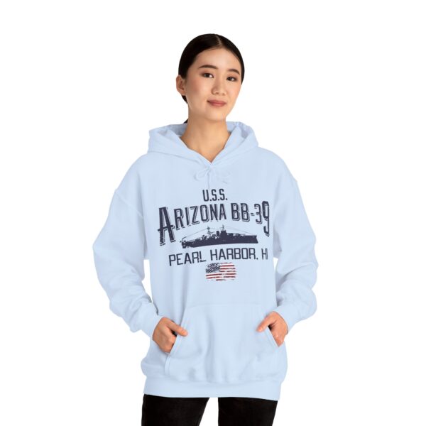 USS Arizona Pearl Harbor Hoodie - Comfy Casual, Military Tribute, Gift for Veterans, Maritime History, Unisex Sweatshirt - Image 23