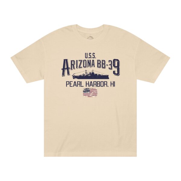 USS Arizona BB-39 Ship tee w/ Pearl Harbor, Hi - Image 6