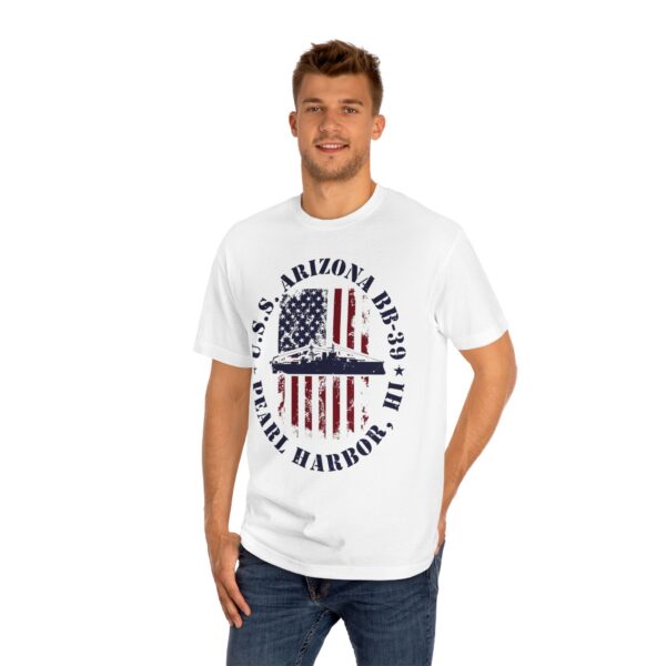 USS Arizona BB-39 American Flag Oval Design w/ Pearl Harbor, Hi - Image 18