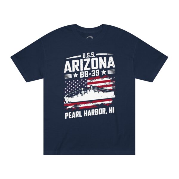 USS Arizona BB-39 Patriotic Flag Tee – Pearl Harbor, HI - Image 4