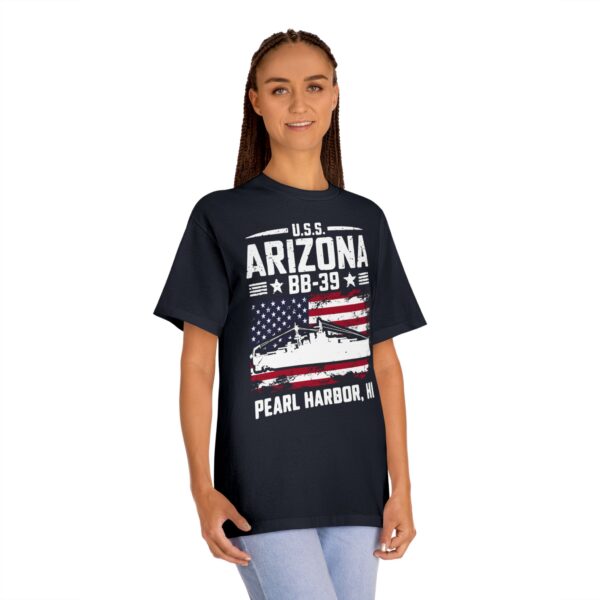 USS Arizona BB-39 Patriotic Flag Tee – Pearl Harbor, HI - Image 16