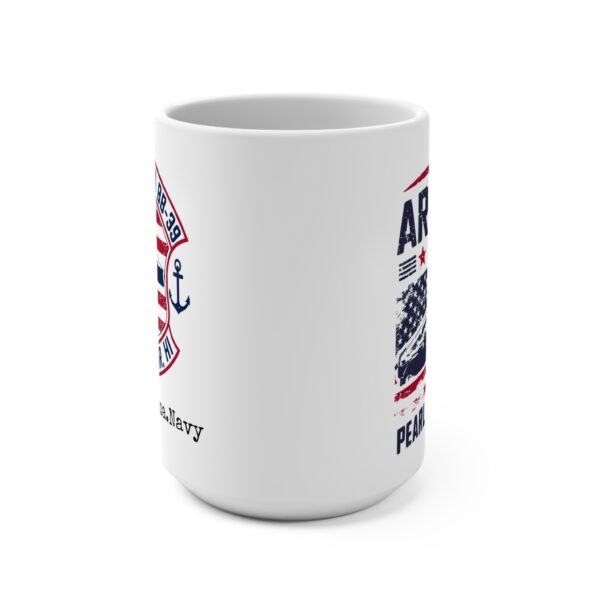 USS Arizona BB-39 White Ceramic Classic Mug 15oz - Image 4