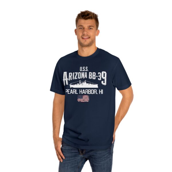 USS Arizona BB-39 Ship tee w/ Pearl Harbor, Hi - Image 15