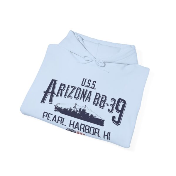 USS Arizona Pearl Harbor Hoodie - Comfy Casual, Military Tribute, Gift for Veterans, Maritime History, Unisex Sweatshirt - Image 22