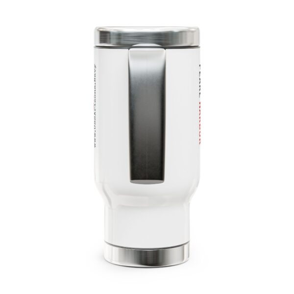 USS Arizona BB-39 Stainless Steel Travel Mug – 14oz Military Gift, Commemorative Mug, Veteran Accessories, Patriotic Travel Mug - Image 3