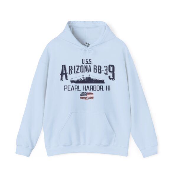 USS Arizona Pearl Harbor Hoodie - Comfy Casual, Military Tribute, Gift for Veterans, Maritime History, Unisex Sweatshirt - Image 20