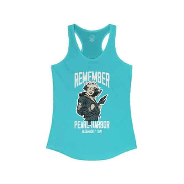 Remember Pearl Harbor Women's Racerback Tank Top - Image 8